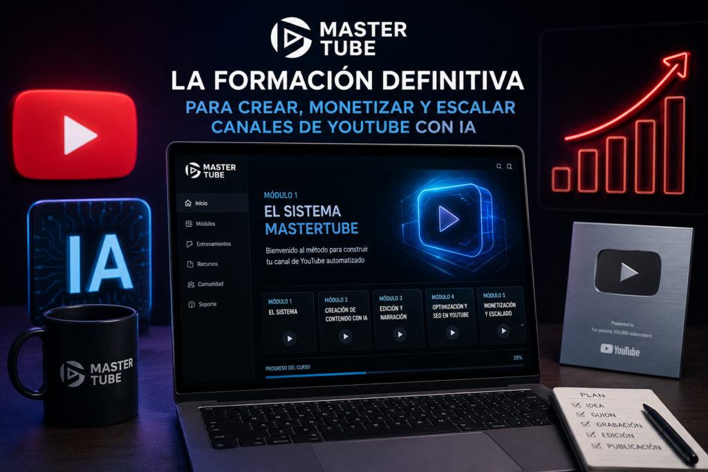 Formación MasterTube sobre monetización y escalado de canales