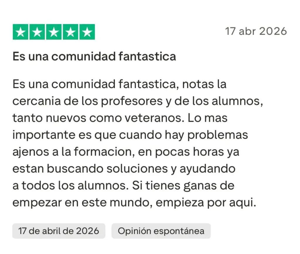 MasterTube opiniones de alumnos sobre la formación